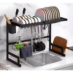 Escorredor de Louça Sobre a Pia em Aço Inoxidável