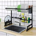 Escorredor de Louça Sobre a Pia em Aço Inoxidável