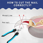 Professional Pet Nail Clipper with Safety Guard  Stainless Steel Scissors Cat Dog for Claw Care Grooming Supplies Size Fits