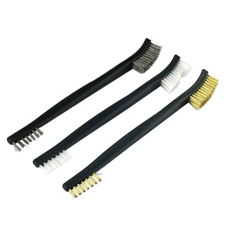 Cleaning Tool Double-end Steel Wire Brush & Nylon Pick Set Universal Hunting Gun Cleaning Kit Tactical Rifle Gu