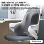 Memory Foam Lumbar Back Cushion for Car Office Gaming Chairs and Postpartum Waist Support Multi Functional Pain Relief Pillow