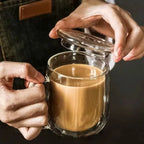 Caneca de Vidro Dupla de Parede 250-450ml