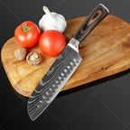 Conjunto de Facas Profissionais Damascus Chef’s Knife