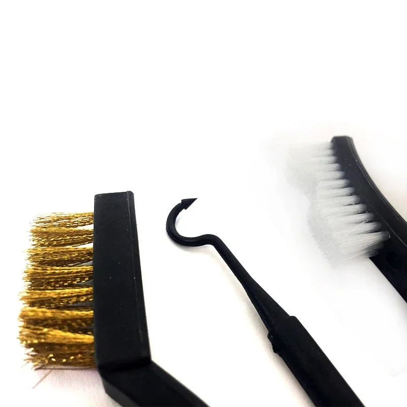 Cleaning Tool Double-end Steel Wire Brush & Nylon Pick Set Universal Hunting Gun Cleaning Kit Tactical Rifle Gu