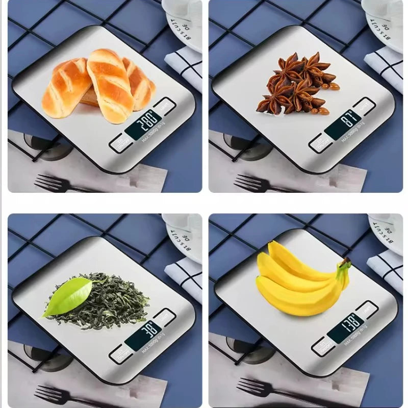 Balança Digital de Cozinha em Aço