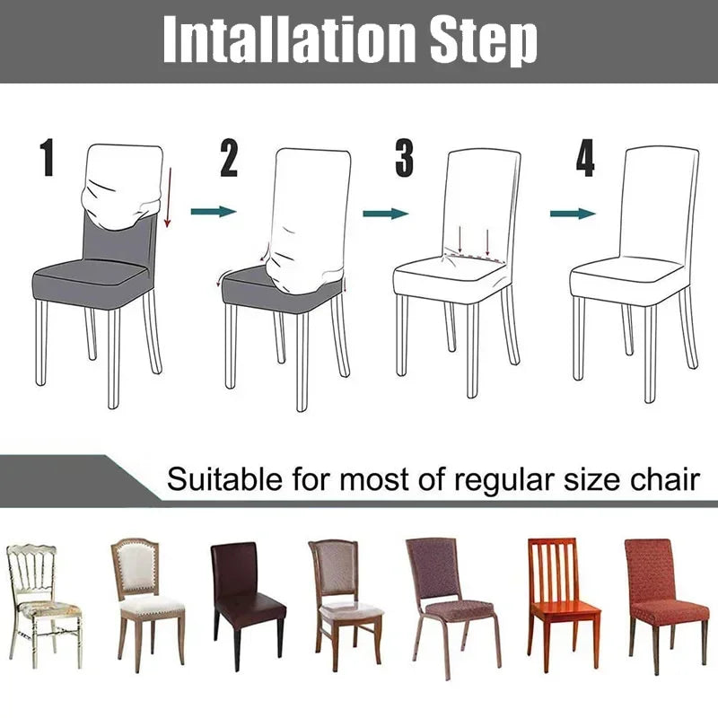 Elastic Cover For Chair Universal Size Cheap Chair Cover Big Elastic House Seat Seatch Room Chairs Covers For Home Dining
