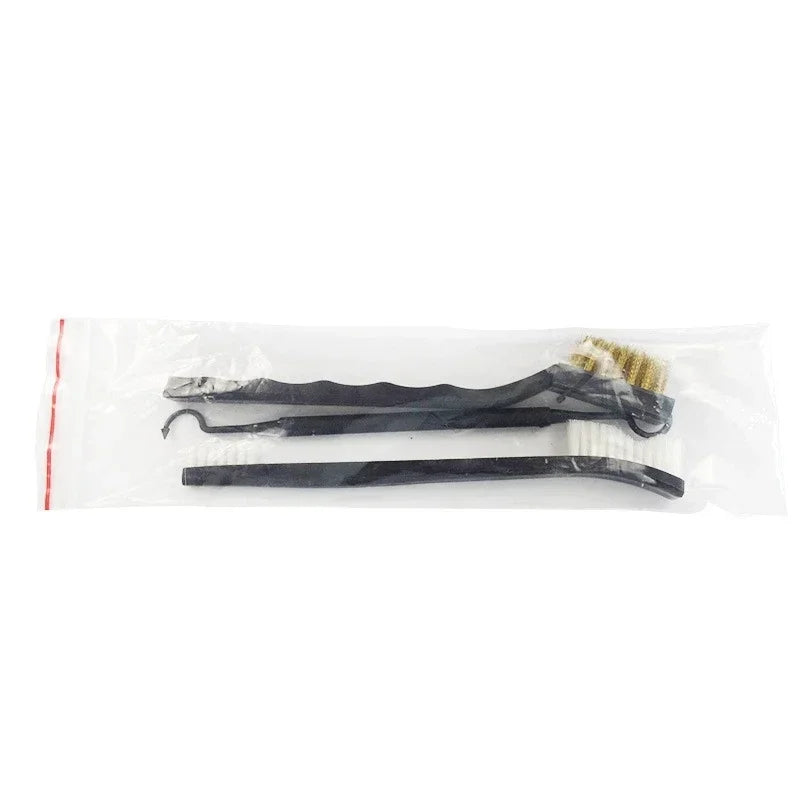 Cleaning Tool Double-end Steel Wire Brush & Nylon Pick Set Universal Hunting Gun Cleaning Kit Tactical Rifle Gu