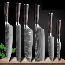 Conjunto de Facas Profissionais Damascus Chef’s Knife