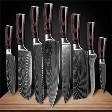 Conjunto de Facas Profissionais Damascus Chef’s Knife