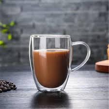 Caneca de Vidro Dupla de Parede 250-450ml